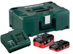 Veiling - Metabo starter set Li-HD accus met snellader, Doe-het-zelf en Bouw, Nieuw