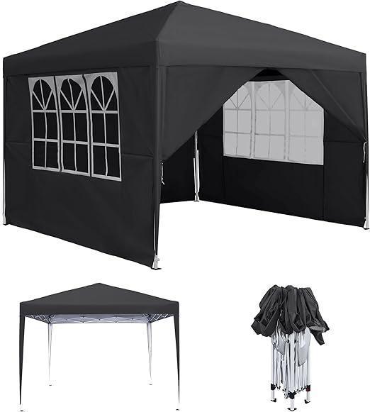 Partytent inklapbaar vouwbaar Paviljoen Pop Up Easy 4 wanden, Tuin en Terras, Partytenten, Minder dan 4 meter, Minder dan 5 meter