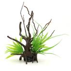 Kunstplant op hout / Aquarium decoratie As-213, Dieren en Toebehoren, Verzenden, Nieuw