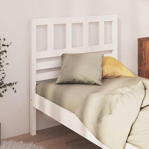 vidaXL Tête de lit Blanc 96x4x100 cm Bois massif de pin, Maison & Meubles, Chambre à coucher | Lits, Neuf, Envoi