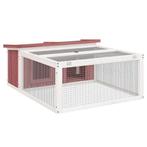 Konijnenhok Grenen - 117cm | Tweede Kansje | -40%, Minder dan 60 cm, 110 cm of meer, Verzenden, Nieuw