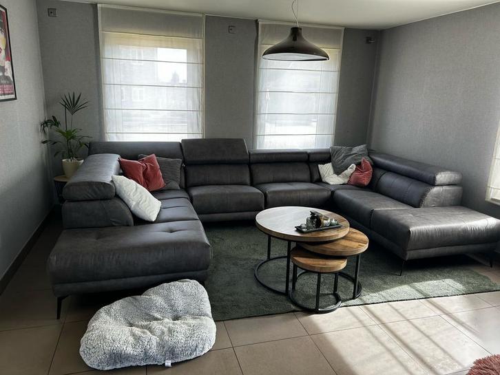 Stuart, hoeksalon U-vorm, dubbele relax (nieuw, A-keuze), Huis en Inrichting, Zetels | Zetels, Nieuw, Stof