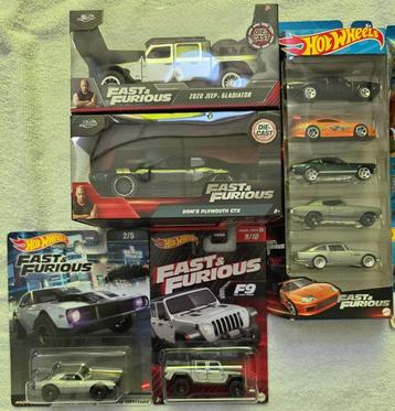 Hot Wheels, Jada Toys 1:64 - Voiture miniature (15) - Fast &