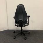 Tweedehands rH Mereo Ergo- bureaustoel zwarte stoffering, Huis en Inrichting, Ergonomisch, Gebruikt, Zwart, Bureaustoel
