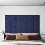 vidaXL Wandpanelen 12 st 1,08 m² 30x30 cm stof blauw, Doe-het-zelf en Bouw, Platen en Panelen, Verzenden, Nieuw