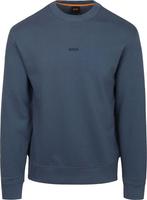 BOSS Trui Smallcrew Blauw maat Maat 52/54 (L) Heren, Maat 52/54 (L), BOSS, Nieuw, Verzenden
