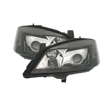 Phares Pour Opel Astra G 97-04 Loupe Fond Noir, Verzenden