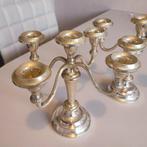 Tafelservies (2) - Set van 5 kandelabers in chroom metaal –, Antiek en Kunst