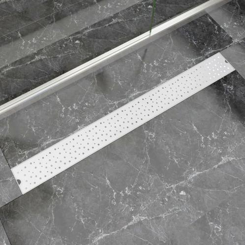 vidaXL Doucheafvoer rechthoekig bubbel 1030x140 mm roestvrij, Doe-het-zelf en Bouw, Sanitair, Nieuw, Verzenden