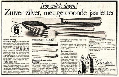 M.J. Gerritsen - Visschep model Chippendale - Service à, Antiek en Kunst, Antiek | Zilver en Goud