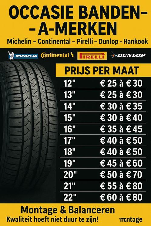 tweedehands banden in goede staat, nog veel profiel, Auto-onderdelen, Banden en Velgen, Zomerbanden, Personenwagen, Gebruikt, Band(en)