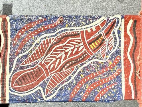 3 peintures décorce dart aborigène - Bathurst - Nord de, Antiek en Kunst, Kunst | Niet-Westerse kunst