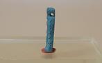Oud-Egyptisch Faience Plaquette-amulet die een staande