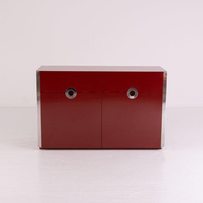 Willy Rizzo - Credenza - Alveo - Staal, Gelamineerd, Antiquités & Art, Art | Objets design