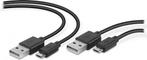 Speedlink, Stream Play & Charge USB Kabel Set voor PS4 (Z..., Nieuw, Verzenden