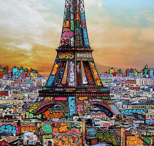 Maxime Blachere - PARIS FUTURA 12000 XL, Antiek en Kunst, Kunst | Schilderijen | Modern