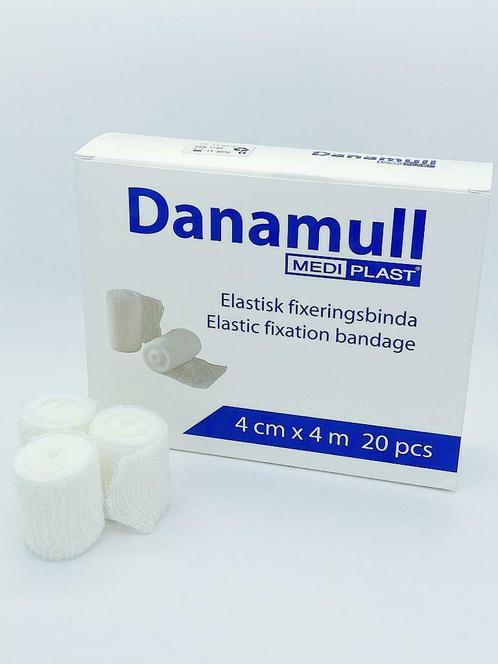 Danamull Elastisch Gaasverband 4cm x 4m - Doos 20 Stuks, Diversen, Verpleegmiddelen, Nieuw, Ophalen of Verzenden
