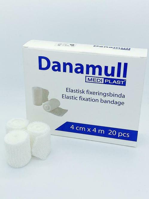 Danamull Elastisch Gaasverband 4cm x 4m - Doos 20 Stuks, Divers, Matériel Infirmier, Enlèvement ou Envoi