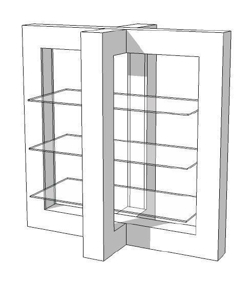 *TIP*  Glossy middenunit R-PR-020, Zakelijke goederen, Kantoor en Winkelinrichting | Winkel en Inventaris, Ophalen of Verzenden