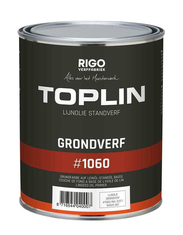 TOPLIN #1060 GRONDVERF op basis van lijnolie-standolie (voor, Doe-het-zelf en Bouw, Verf, Beits en Lak, Nieuw, Verzenden