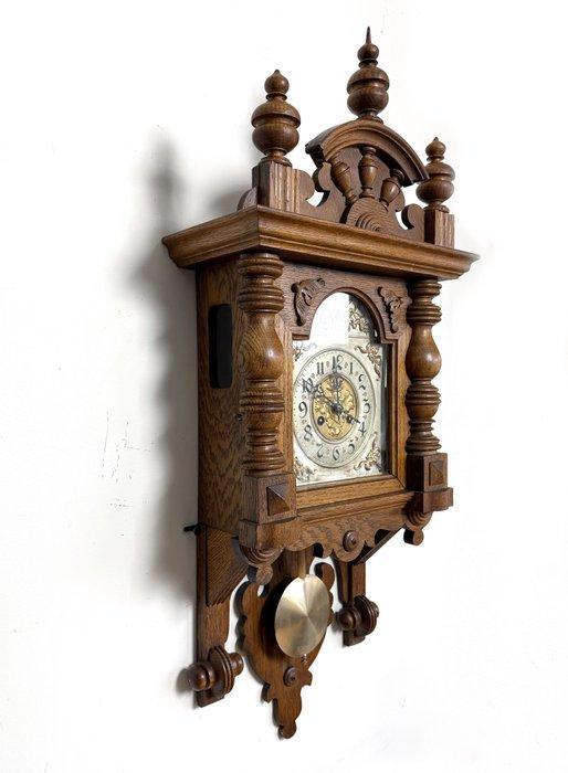 Wandklok - Junghans - - Eik - 1910-1920, Antiquités & Art, Antiquités | Horloges