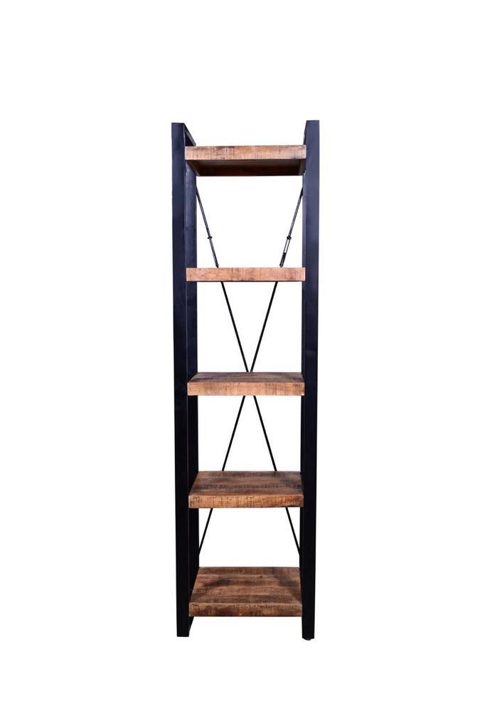 Boekenkast Mangohout Donovan 55 cm, Huis en Inrichting, Kasten | Boekenkasten, Nieuw, Verzenden