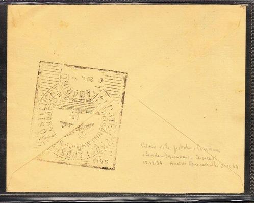Nederland 1934 - Eerste postvlucht Nederlands-Antillen,, Postzegels en Munten, Postzegels | Nederland