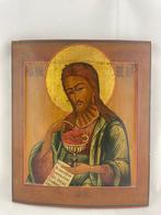 Icoon - Johannes de Doper - Hout, Antiek en Kunst