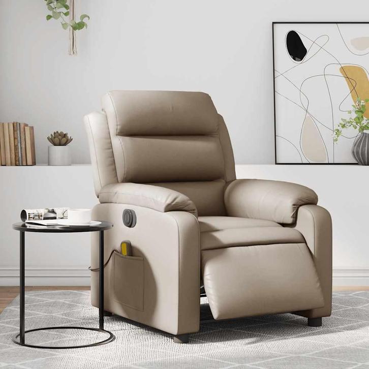 vidaXL Massagestoel verstelbaar elektrisch kunstleer, Huis en Inrichting, Fauteuils, Nieuw, Verzenden