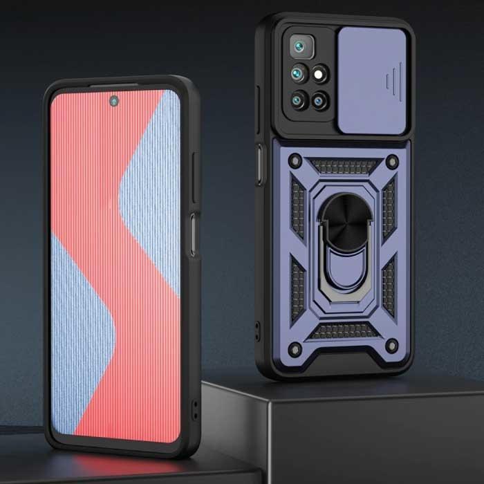 Xiaomi Redmi Note 11 Pro - Armor Hoesje met Kickstand en, Télécoms, Téléphonie mobile | Housses, Coques & Façades | Marques Autre