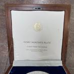 Zimbabwe - Ivory hunter’s plate Zilver 19cm! -, Postzegels en Munten