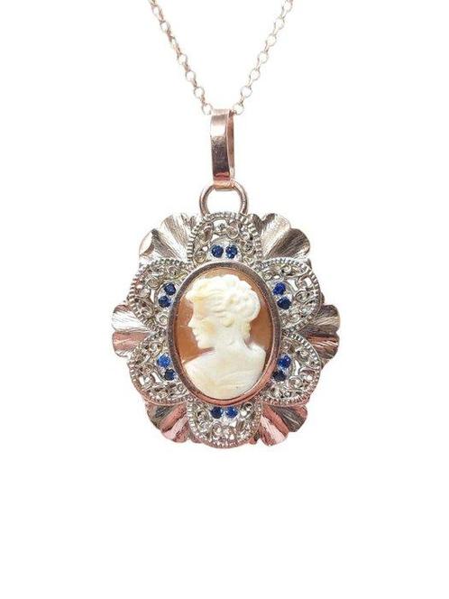 Zonder Minimumprijs - Hanger - 9 kt. Roségoud, Zilver -, Handtassen en Accessoires, Antieke sieraden