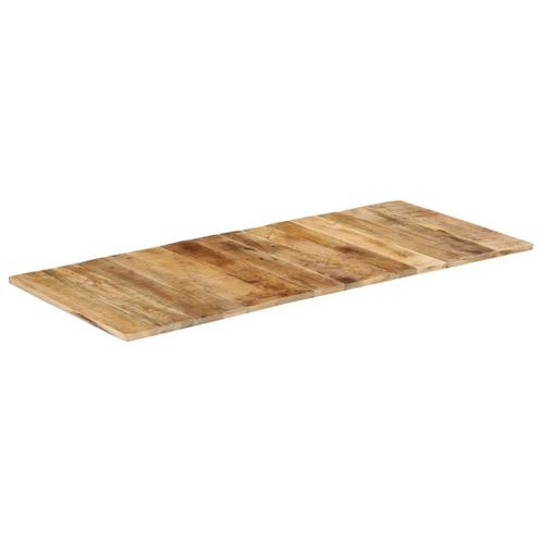 vidaXL Tafelblad 15-16 mm 140x60 cm massief mangohout, Maison & Meubles, Pièces pour table, Envoi