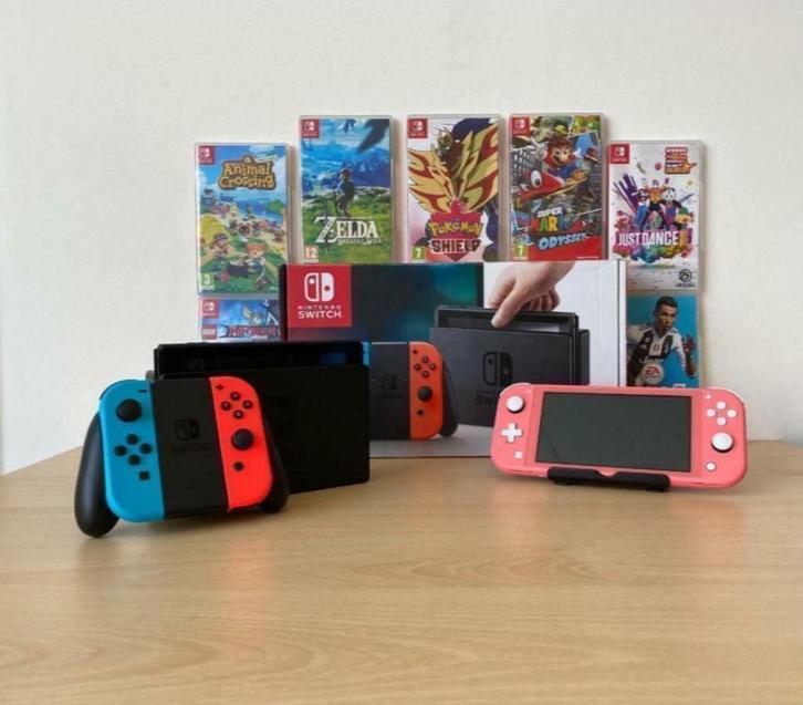 Switch - Nintendo Switch Console Bundels, met garantie!, Games en Spelcomputers, Spelcomputers | Nintendo Switch, Met 1 controller