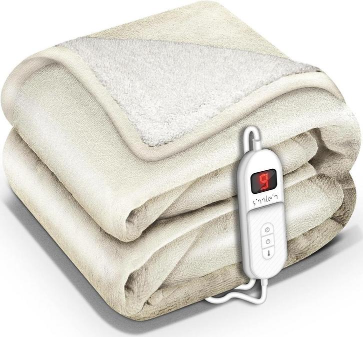 sinnlein® Elektrische deken met automatische uitschakeling,, Huis en Inrichting, Overige Huis en Inrichting, Verzenden