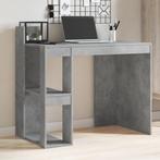 vidaXL Bureau 103,5x56,5x94 cm bewerkt hout betongrijs, Huis en Inrichting, Bureaus, Verzenden, Nieuw