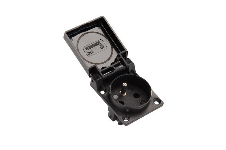 Martin Kaiser 1-Weg inbouwdoos aardingspen Scharnierend, Doe-het-zelf en Bouw, Elektriciteit en Kabels, Verzenden