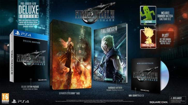 Final Fantasy VII Remake-Deluxe Edition (PlayStation 4), Games en Spelcomputers, Games | Sony PlayStation 4, Ophalen of Verzenden