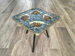 Pied de table - Bois - Table d’appoint vintage avec plateau