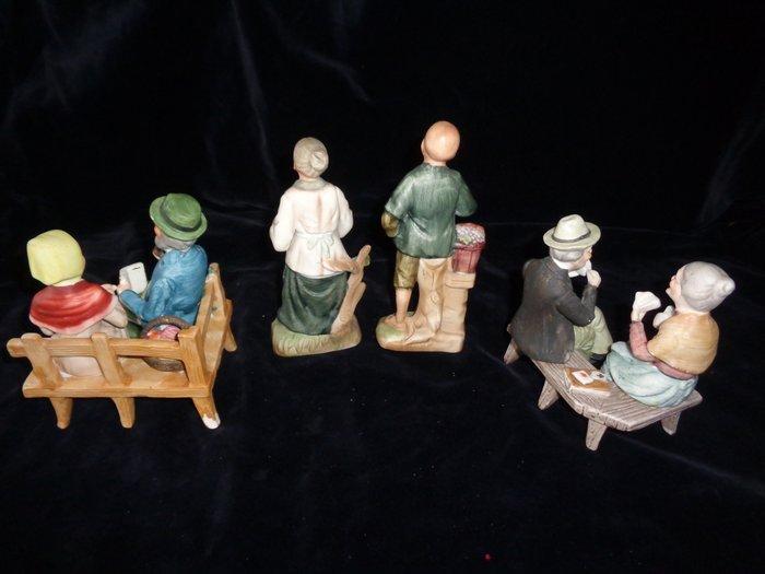 Themacollectie - Senioren beeldjes h: 11-14 cm, Antiek en Kunst, Antiek | Speelgoed