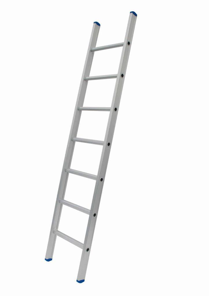 Solide 1-delige ladder 7 sporten met rechte voet, Doe-het-zelf en Bouw, Ladders en Trappen, Ladder, Nieuw, 2 tot 4 meter, Ophalen of Verzenden