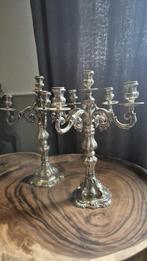 Kandelaber (2) - .800 zilver - Italiaanse neobarokstijl