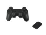 PS2 Controller Wireless Zwart (Third Party) (Nieuw), Games en Spelcomputers, Spelcomputers | Sony PlayStation 2, Nieuw, Ophalen of Verzenden