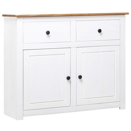 vidaXL Buffet Blanc 93x40x80 cm Pin Gamme Panama, Maison & Meubles, Armoires | Dressoirs, Neuf, Envoi