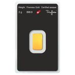 2 gram - Goud - 9999 Fine Gold Bar Argor-Heraeus (In Assay), Postzegels en Munten