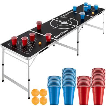 tectake Bierpongtafel Brew Battle in hoogte verstelbaar en i beschikbaar voor biedingen