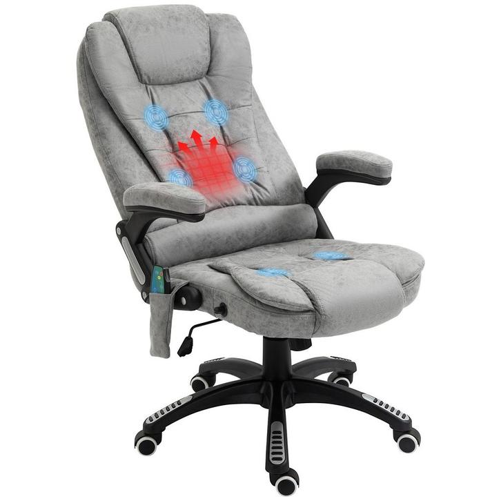 Massagefunctie - Verwarmingsfunctie – Ergonomisch - Grijs, Huis en Inrichting, Bureaus, Nieuw, Ophalen of Verzenden
