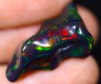 16,22 ct - Topkleuren - Huge Natural Black Opal Freeform-, Collections, Minéraux & Fossiles