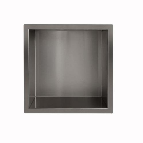 Inbouwnis Wiesbaden Novi 30x30x10cm Gunmetal, Doe-het-zelf en Bouw, Sanitair, Bad, Nieuw, Ophalen of Verzenden