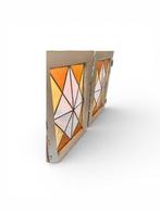 Art Deco Glas-in-loodraam (2) - 1920-1930 - Nederlandse